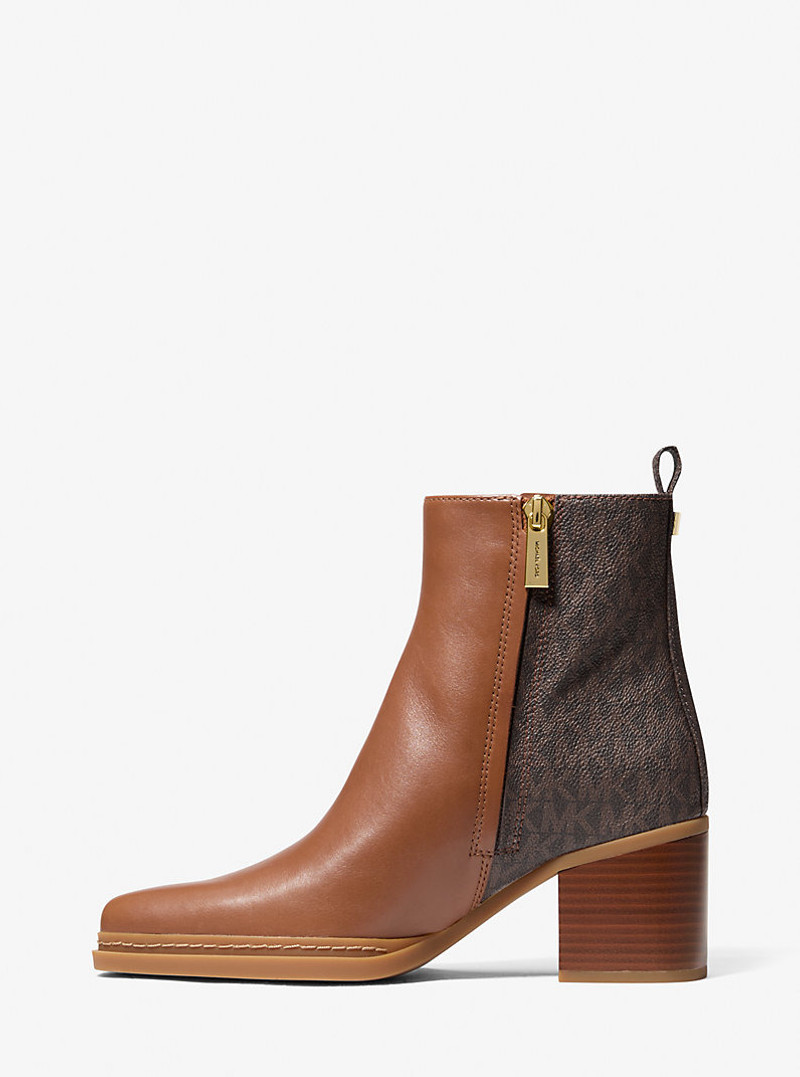 Lex Leather and Signature Logo Boot 3