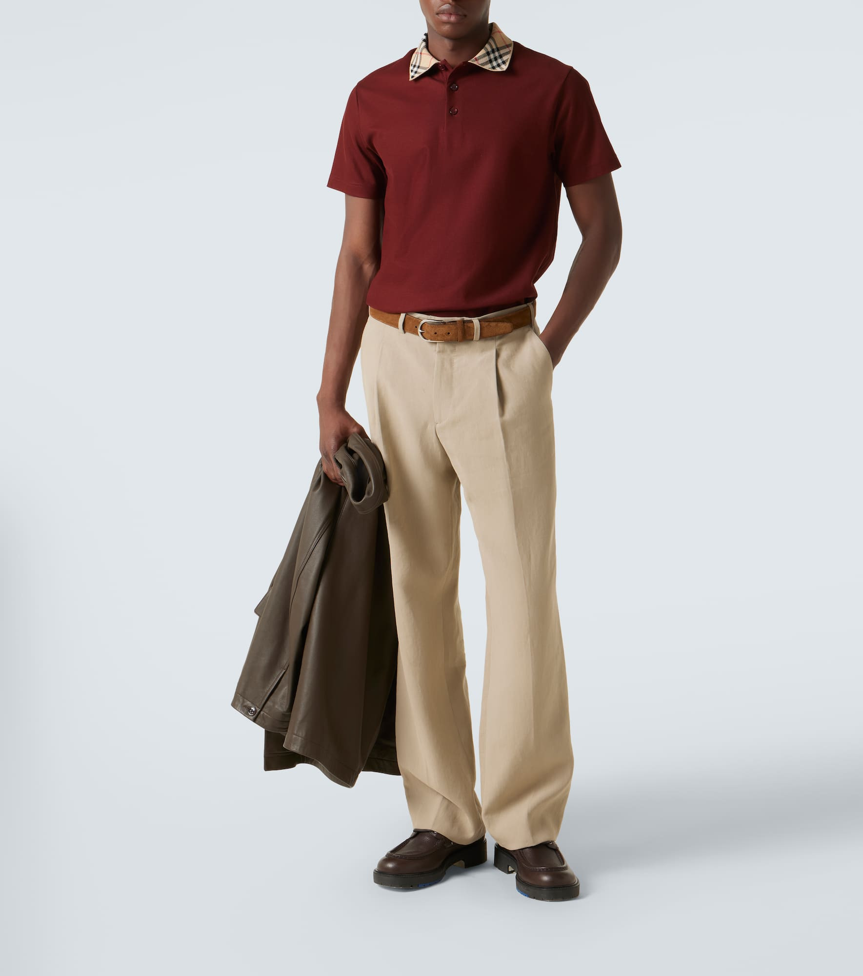 Burberry Check cotton piqué polo shirt - 2