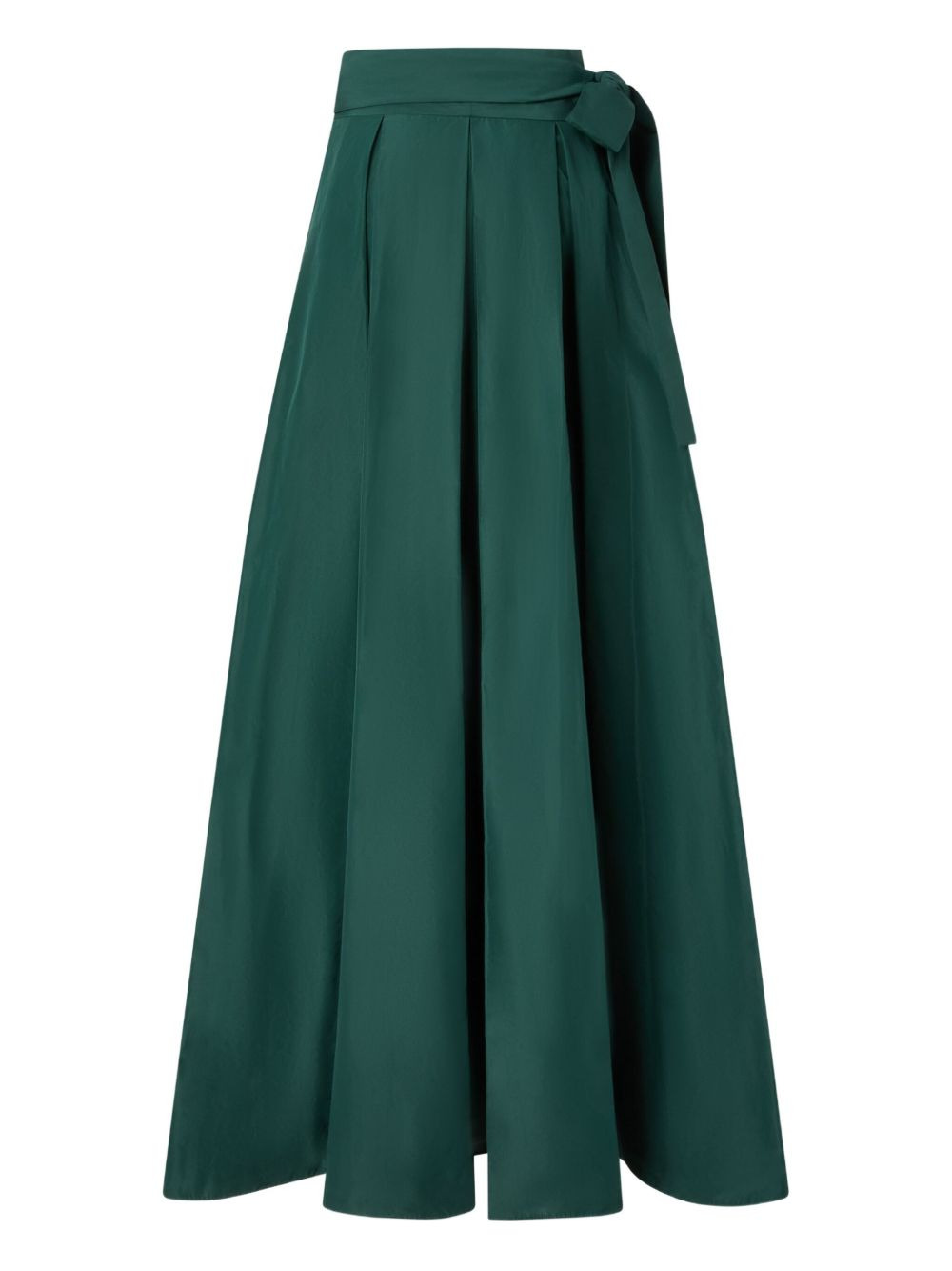 pleated tie-belt maxi skirt - 2