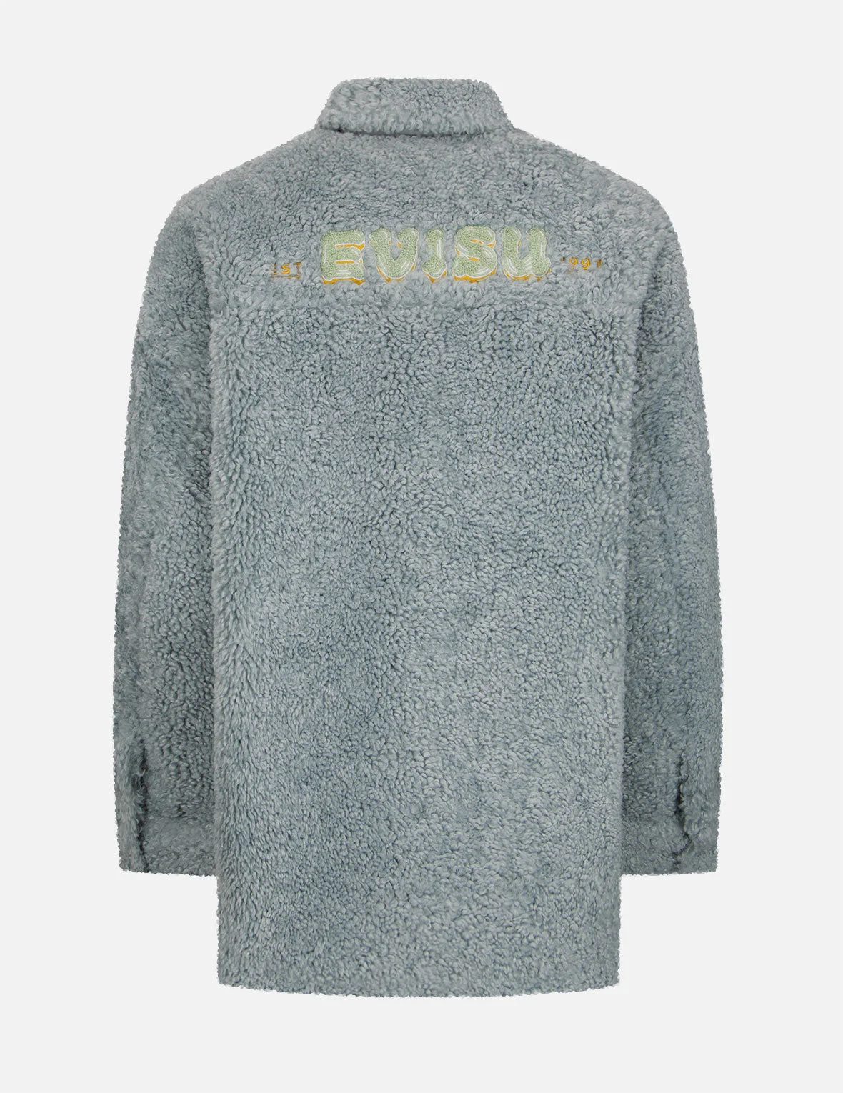 LOGO APPLIQUÉ SHERPA SHIRT JACKET - 1