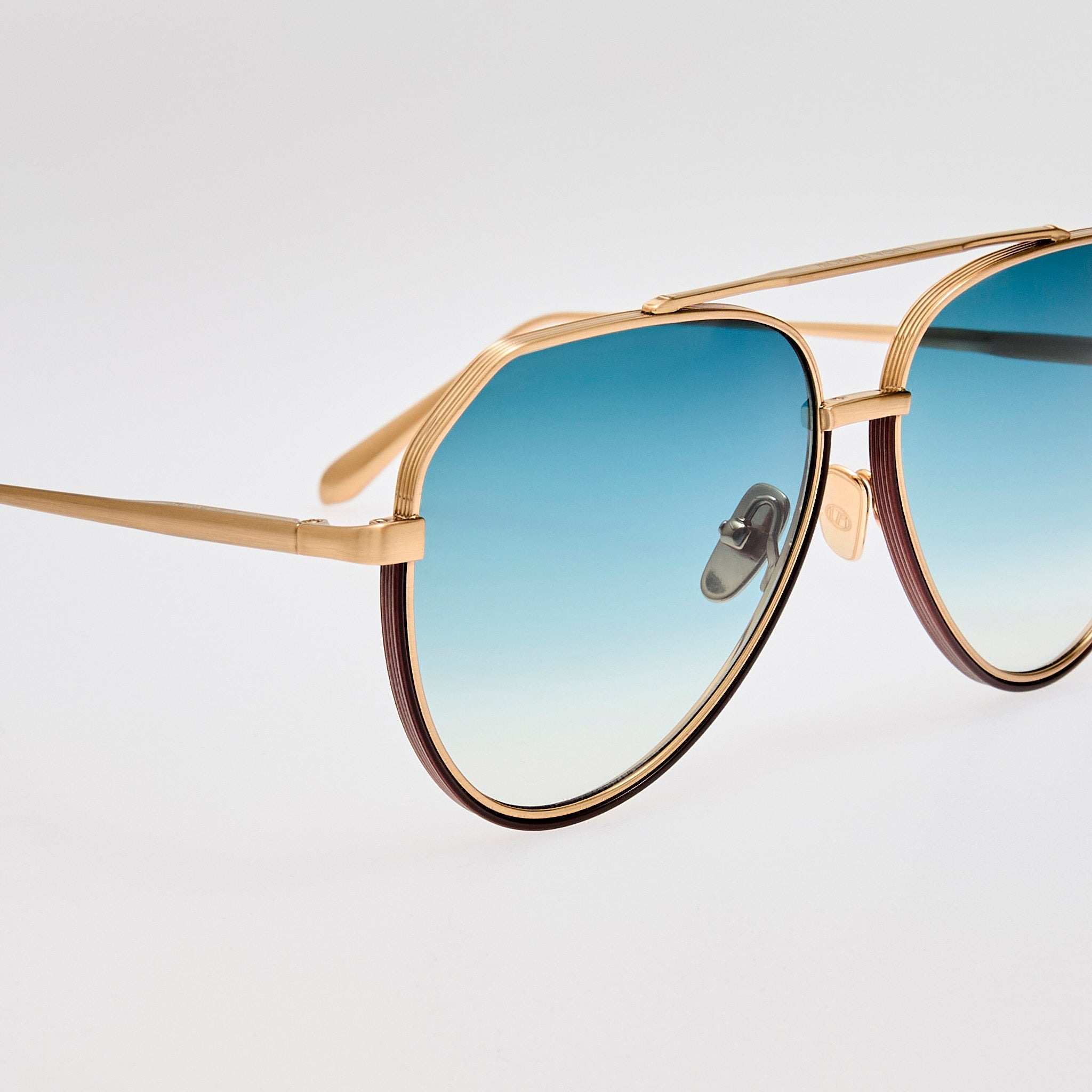 Bayer Sunglasses in Aqua and Gold - 5