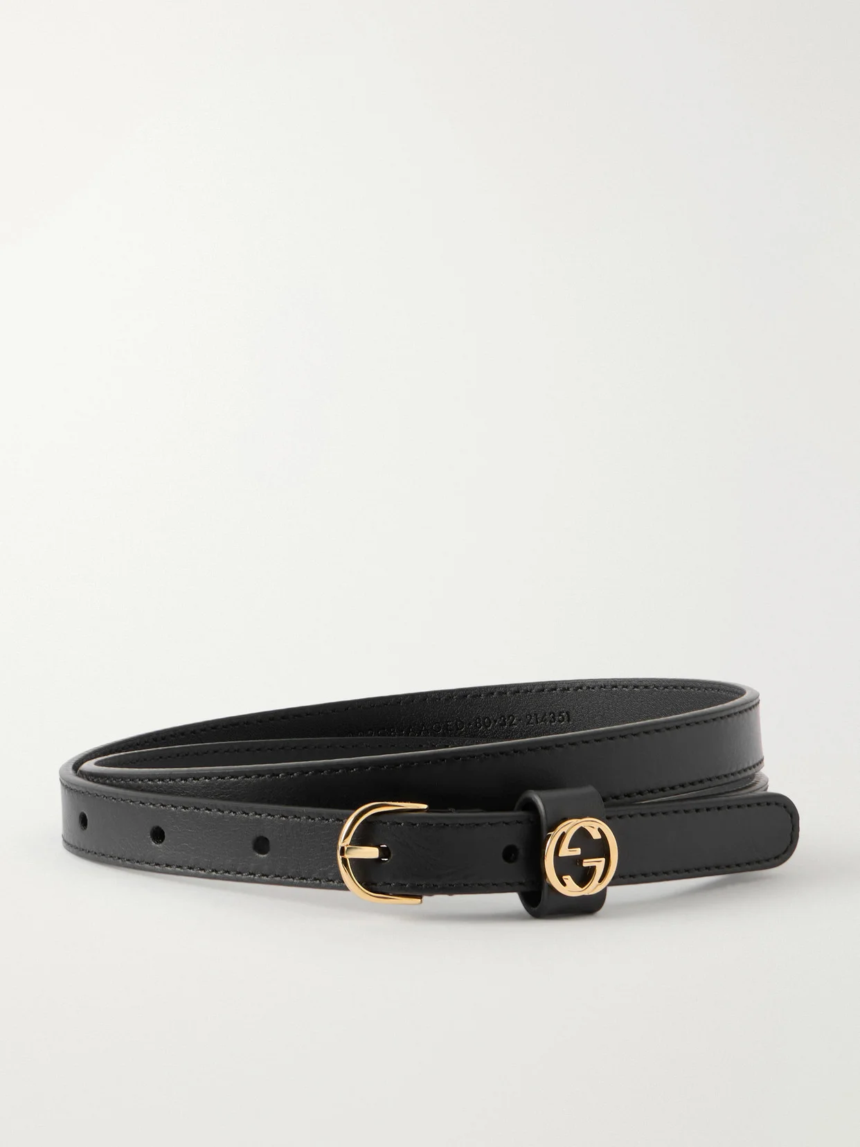 Logo-embellished Leather Belt - 1