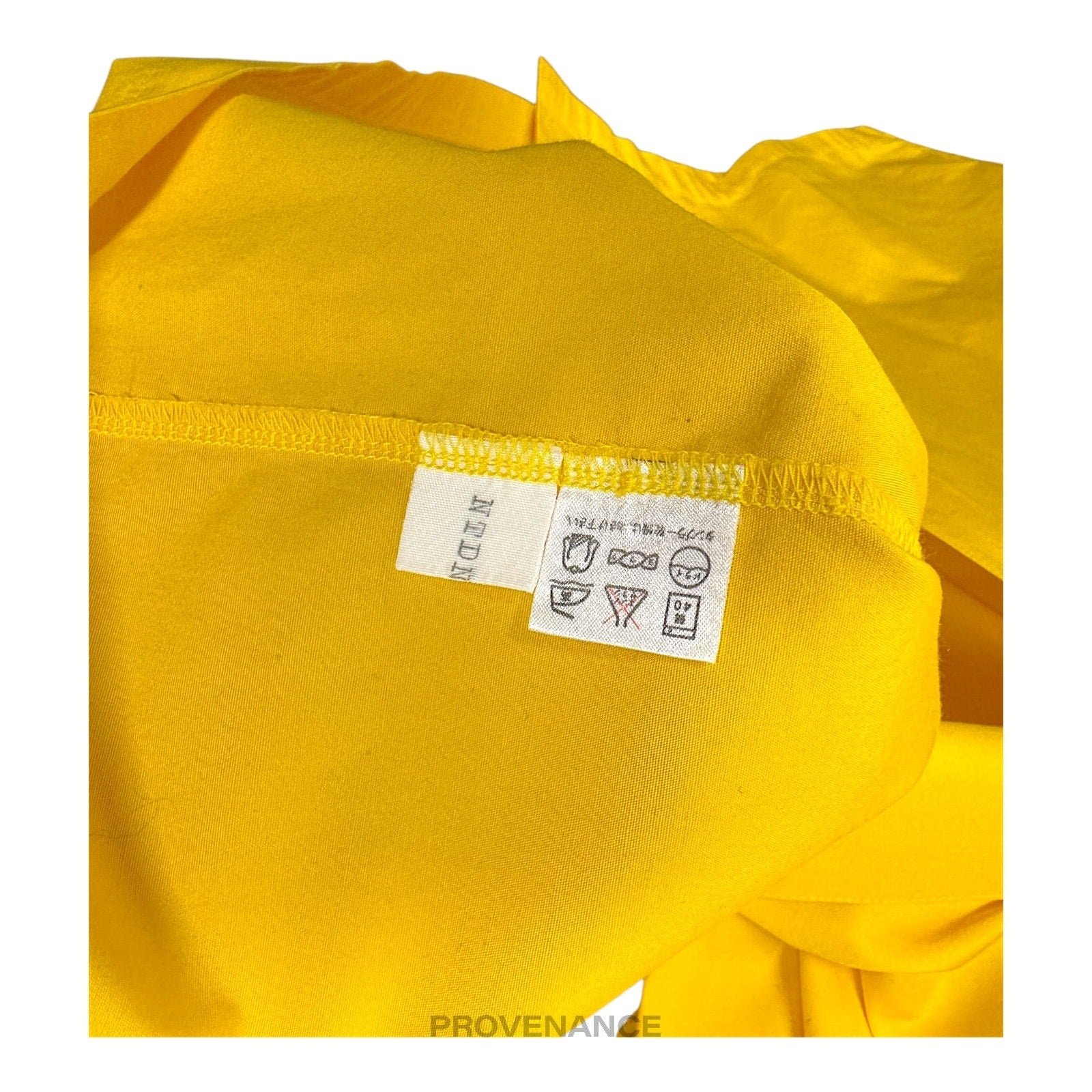 Balenciaga Sports Embroidered Bowling Shirt - Yellow M - 12