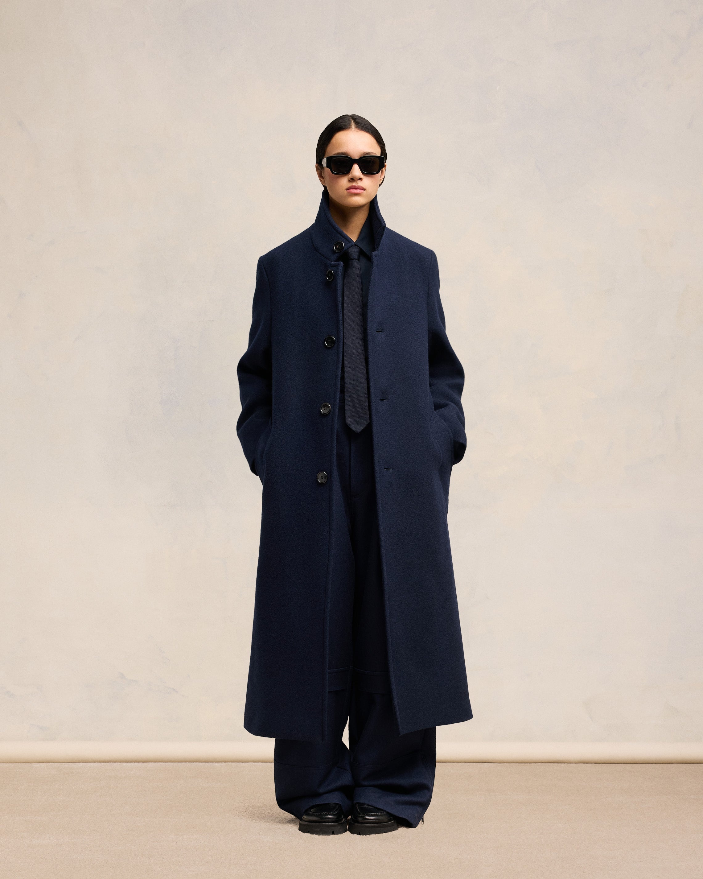 HIGH COLLAR COAT - 2