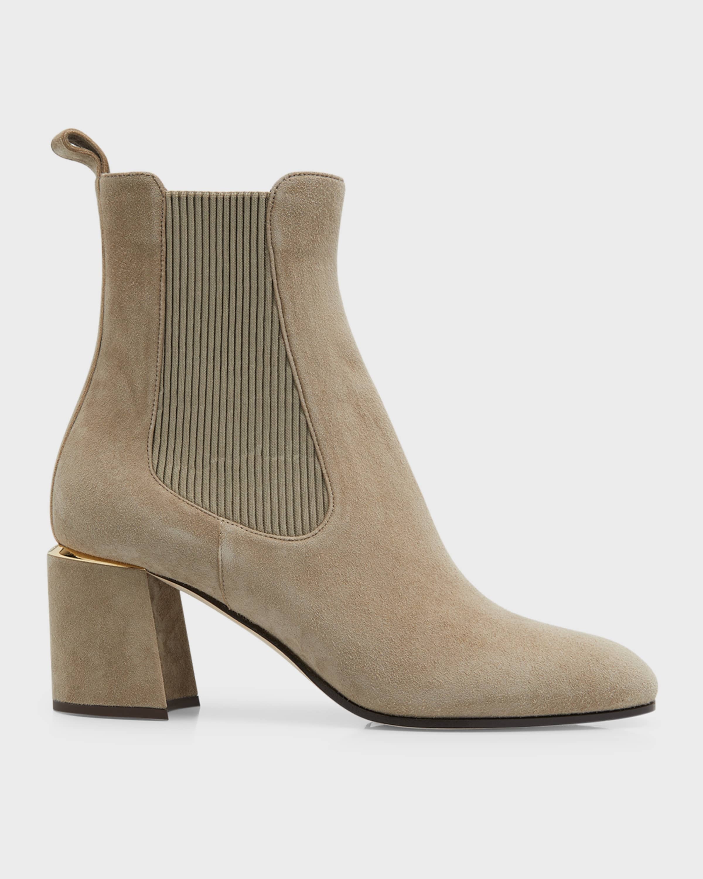 Thessaly Suede Chelsea Ankle Boots - 1