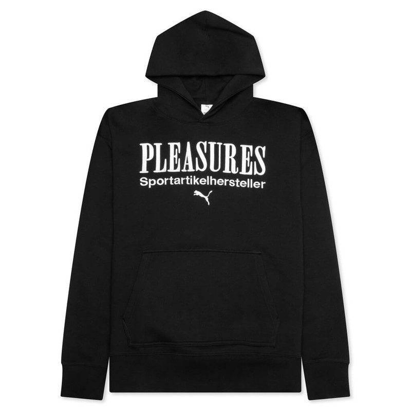 PUMA X PLEASURES GRAPHIC HOODIE - BLACK 1