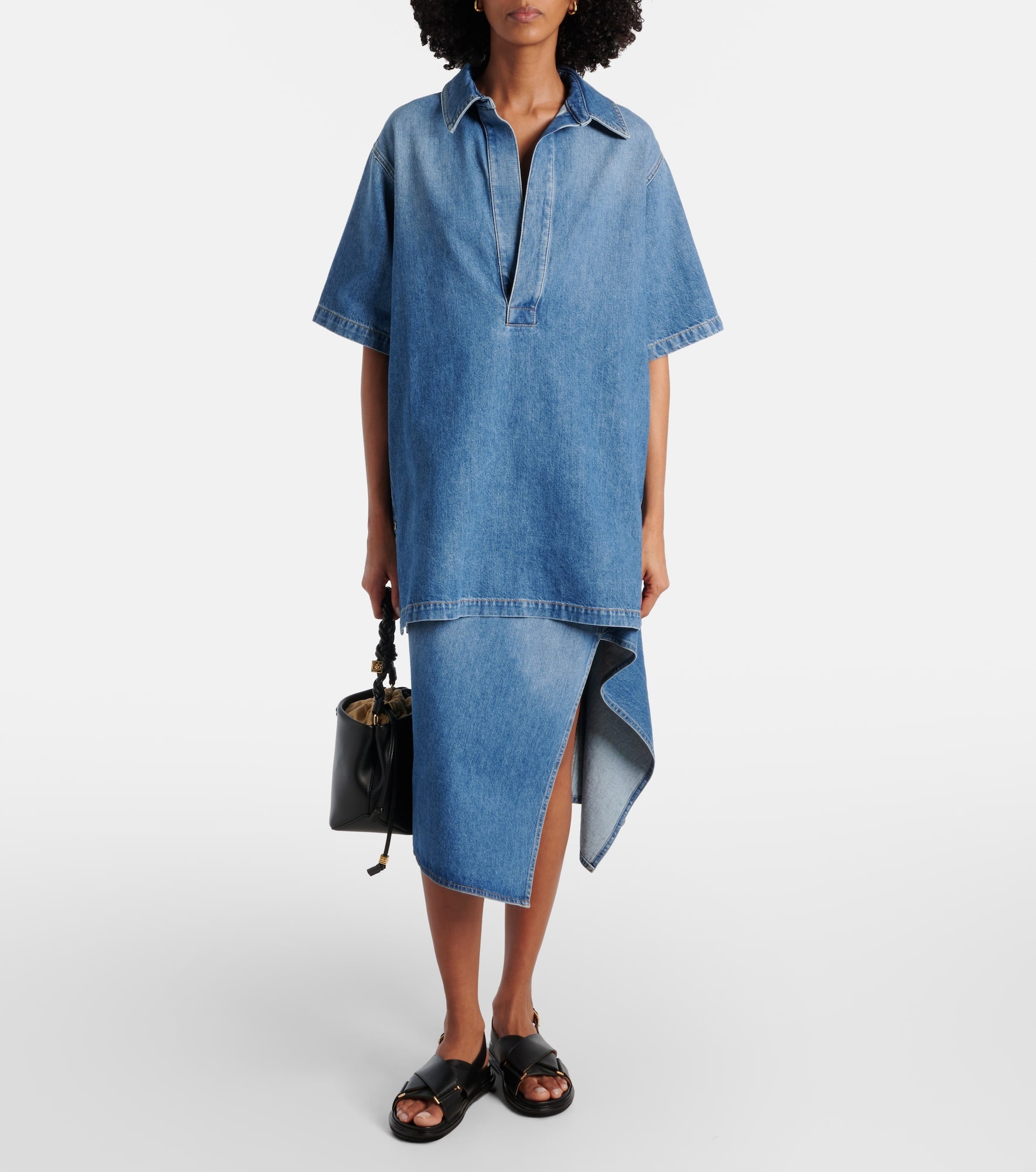 Oversized denim shirt - 2