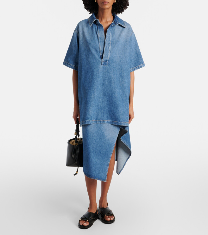 Plan C Oversized denim shirt outlook