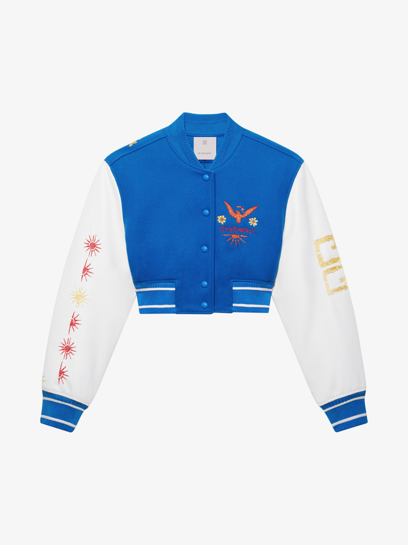 BOMBER JACKET IN WOOL WITH GIVENCHY EMBROIDERIES 1