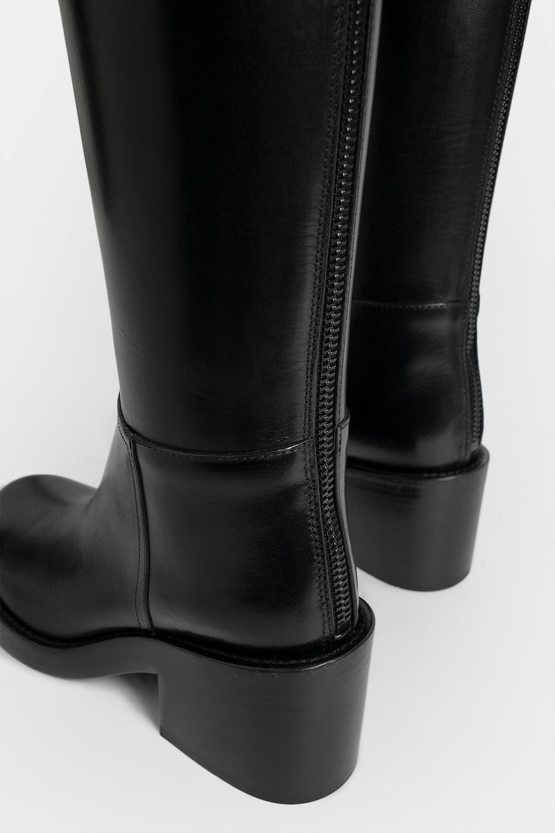Stan Heel Riding Boots - 5
