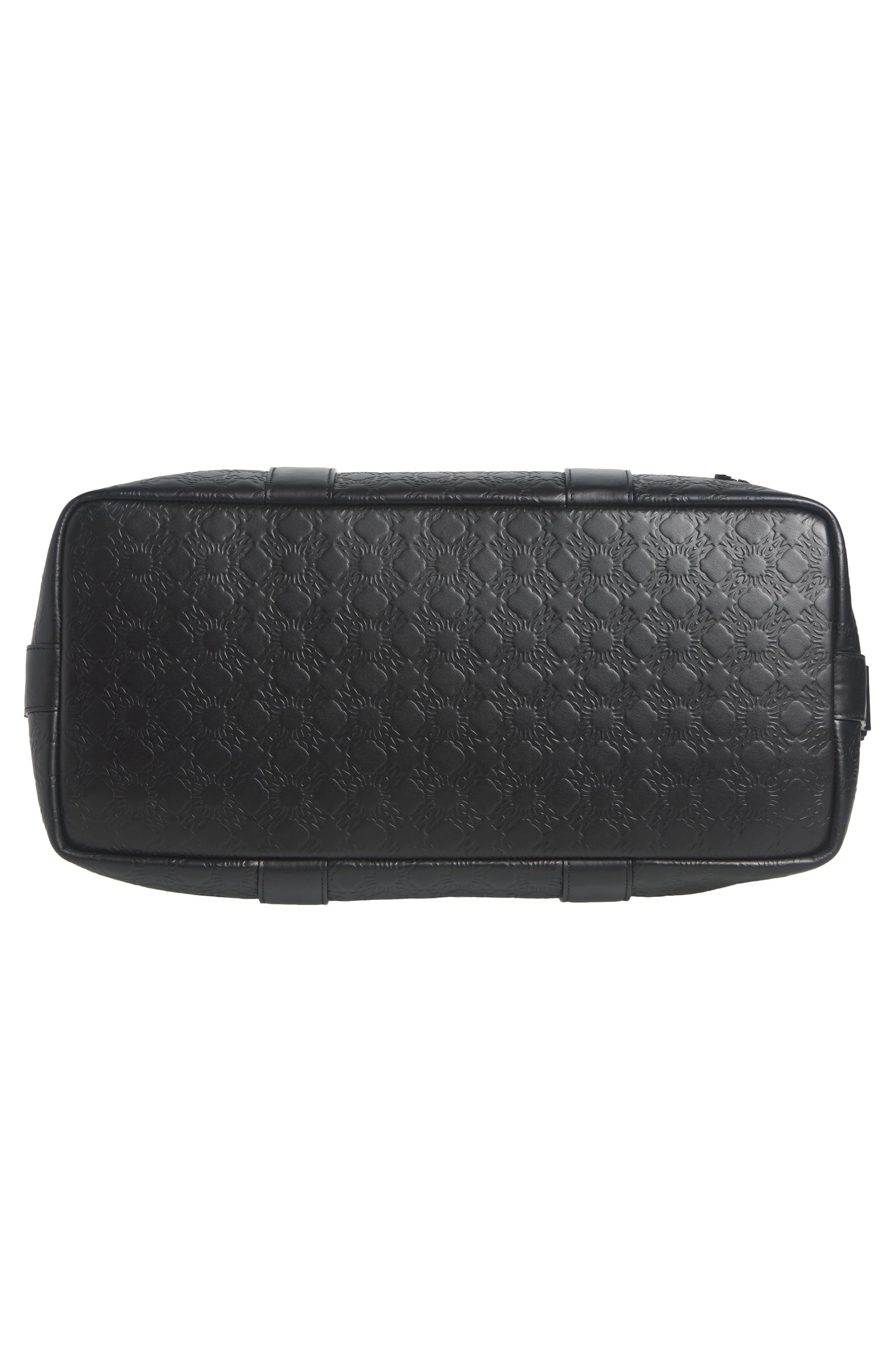 AMIRI MA Quad Debossed Leather Duffle Bag in Black at Nordstrom - 5