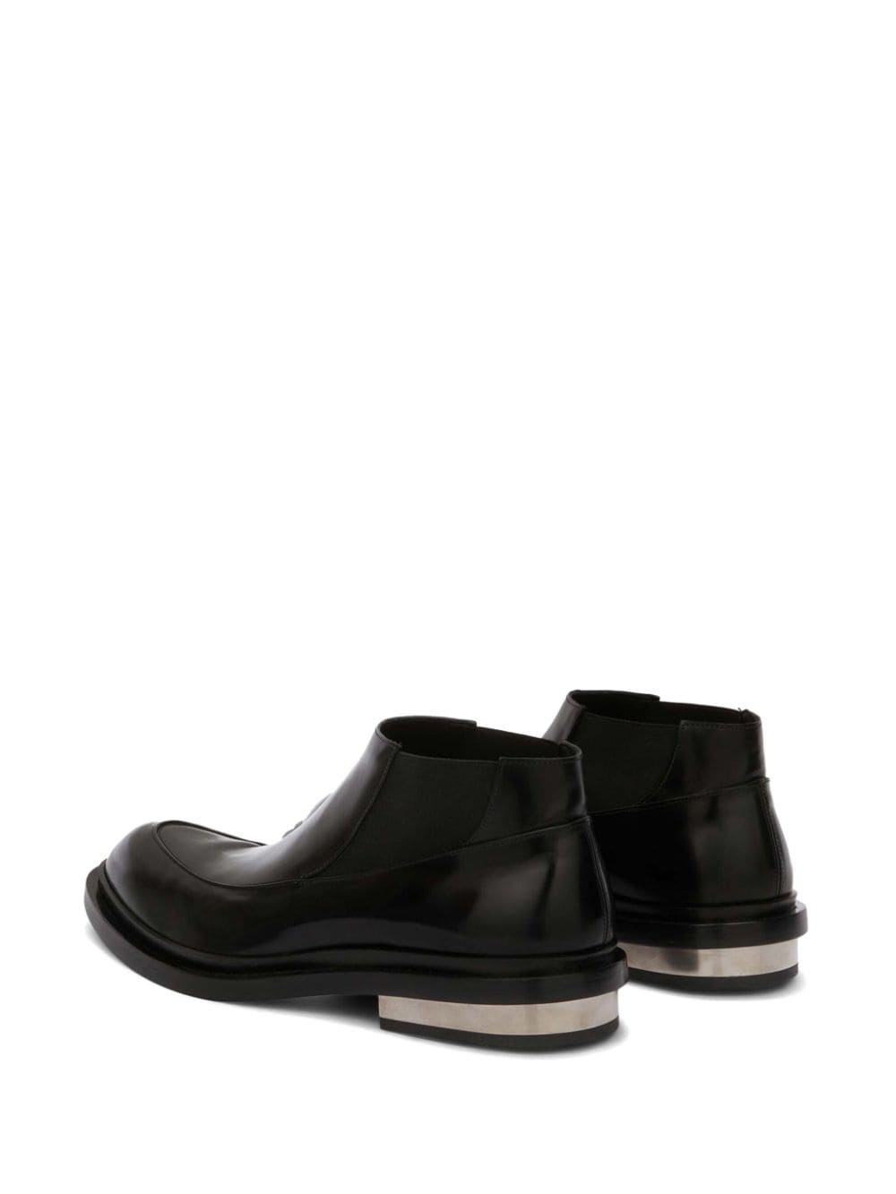 metal-detail leather boots - 3