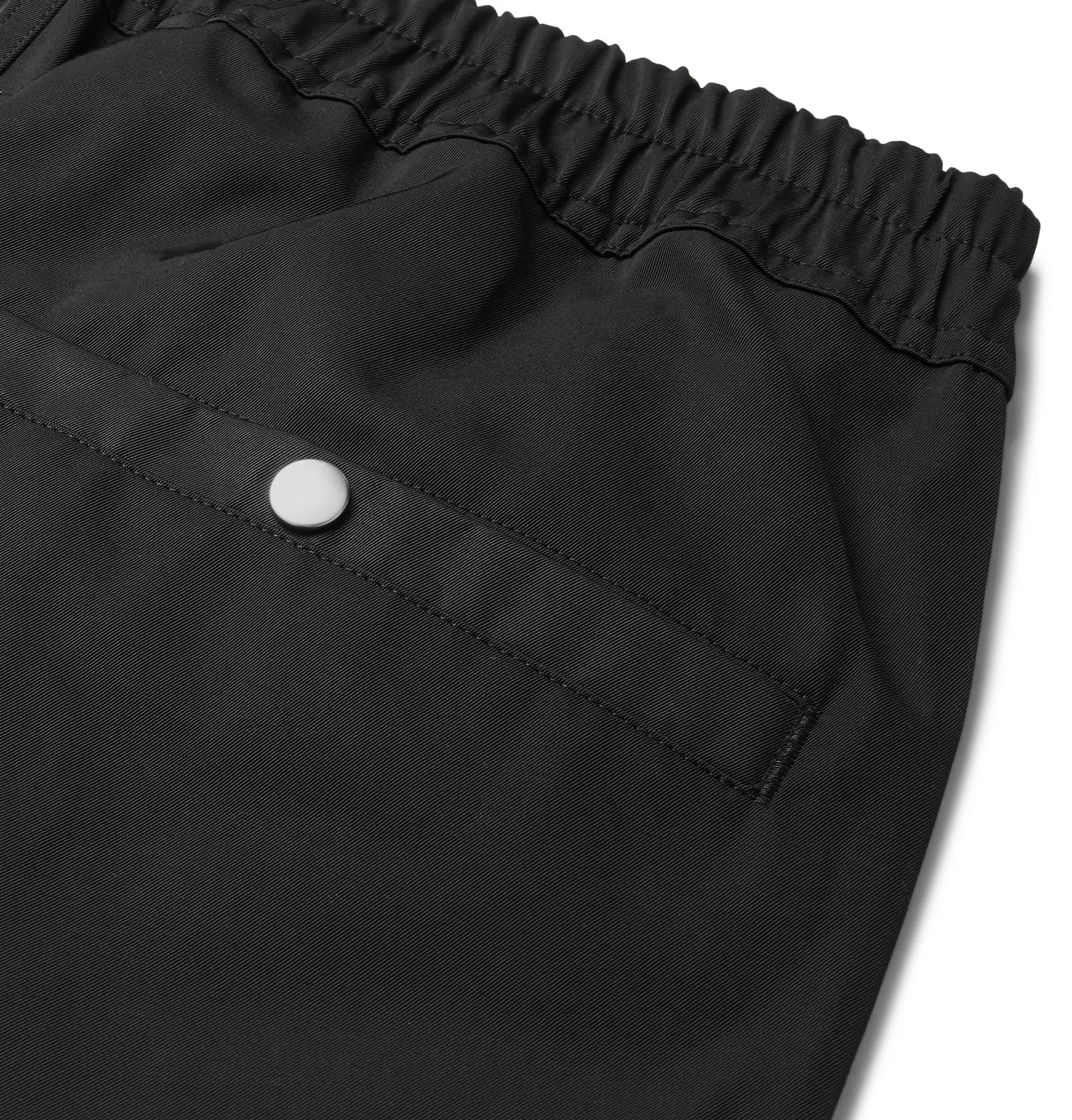 Tapered Twill Drawstring Trousers - 5