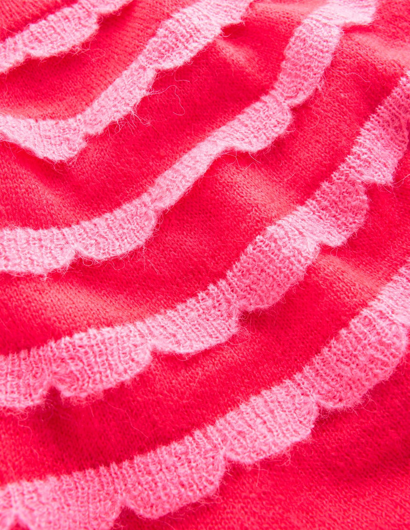 Alice Fluffy Raglan Jumper-Poppy Red 1