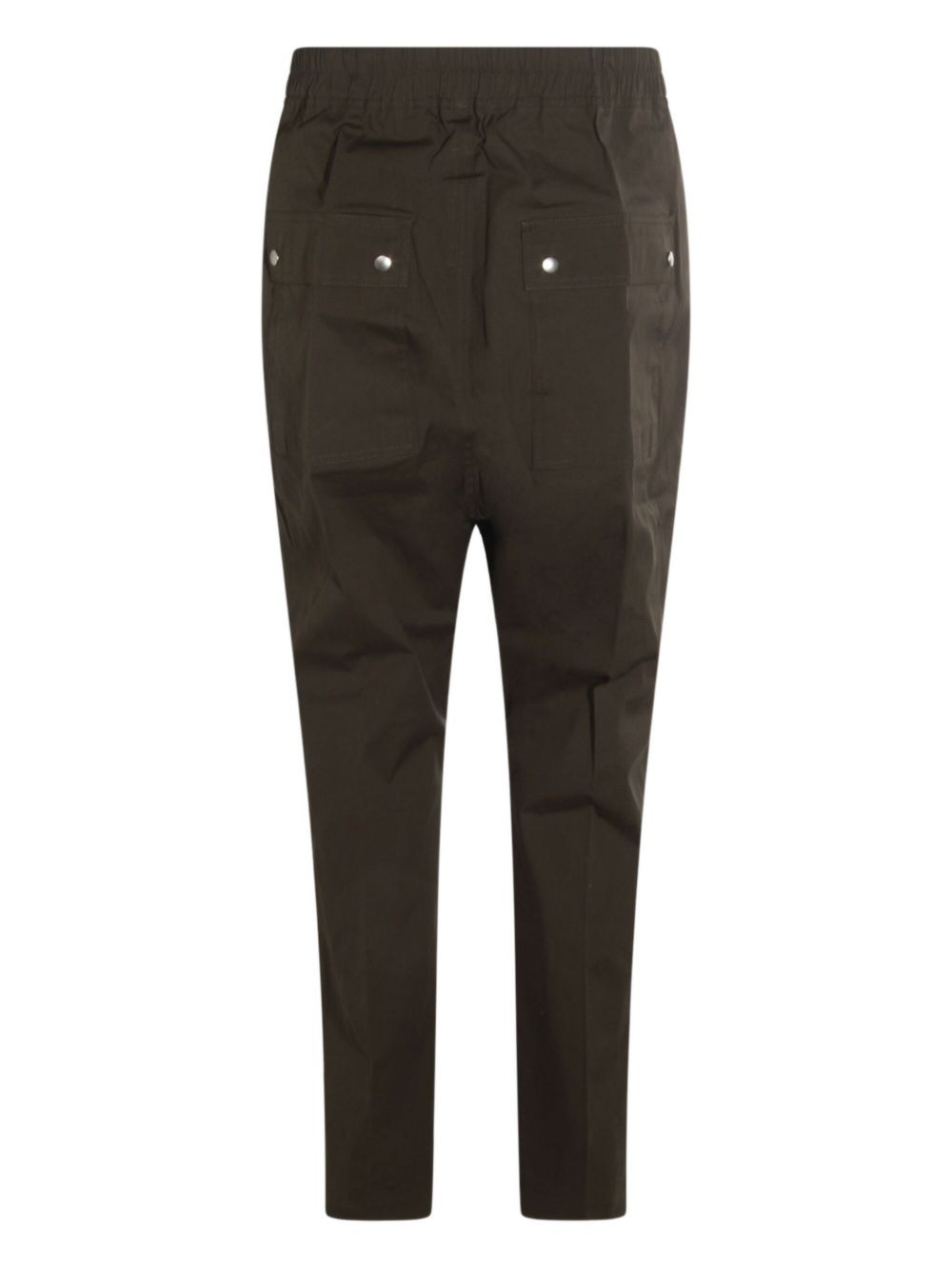 drawstring zip-fly drop-crotch trousers - 2