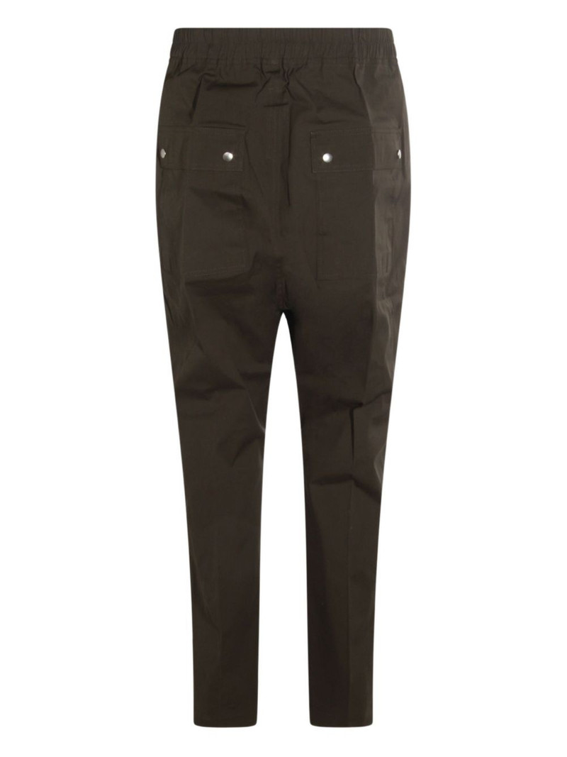 Rick Owens drawstring zip-fly drop-crotch trousers outlook