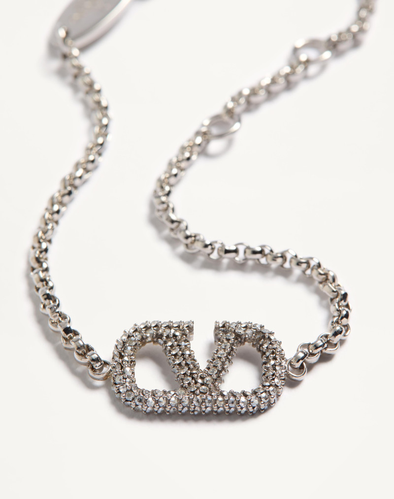 Valentino VLOGO SIGNATURE BRACELET IN METAL AND SWAROVSKI® CRYSTALS outlook