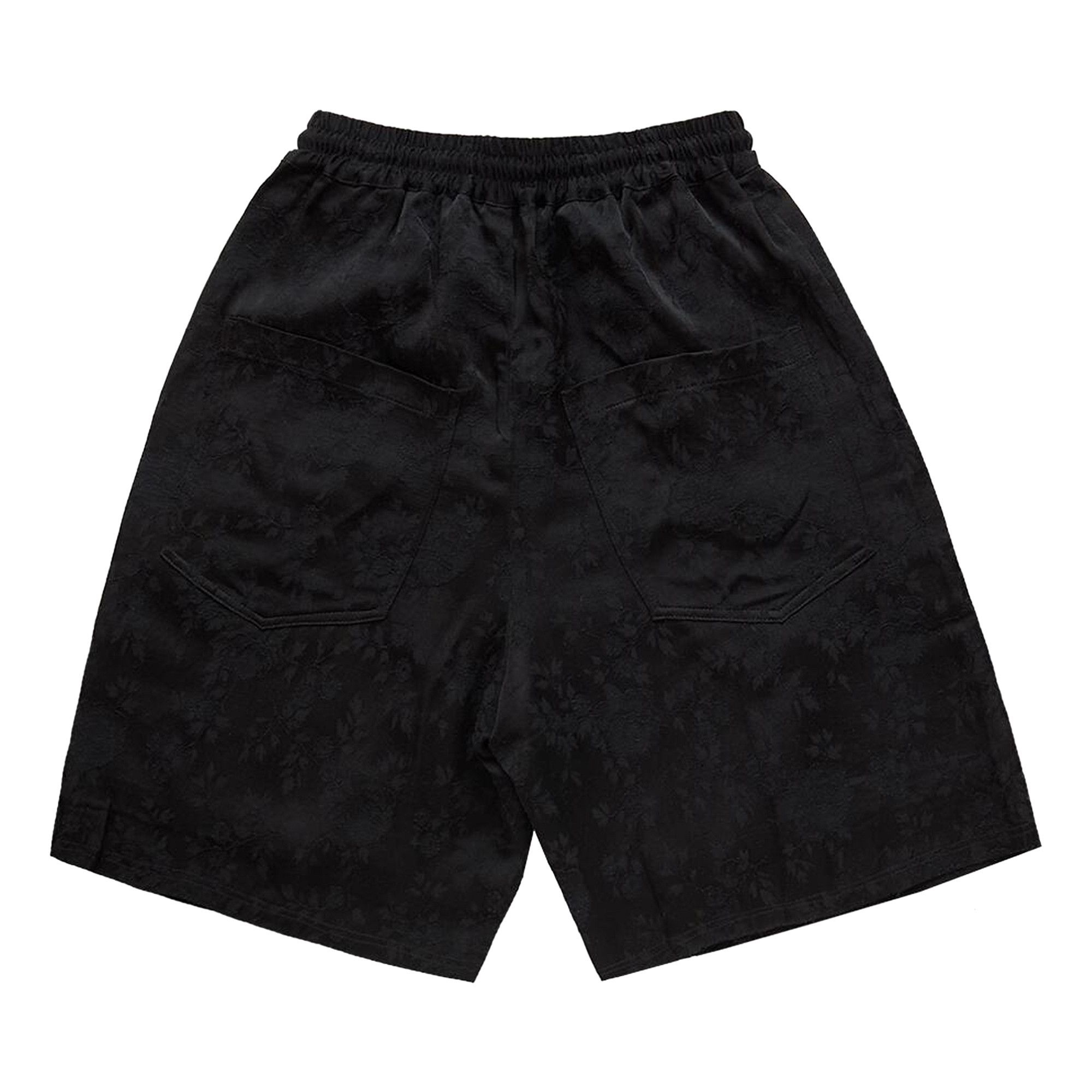 Song for the Mute Raw Lined Elasticated Shorts 'Black' - 2