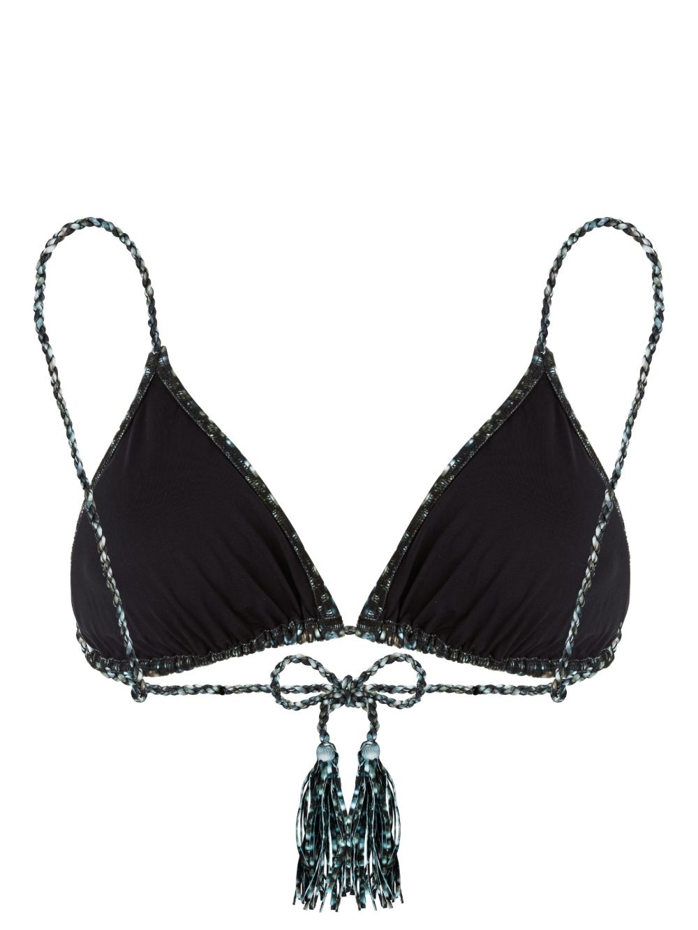 Pearl-print bikini top - 2