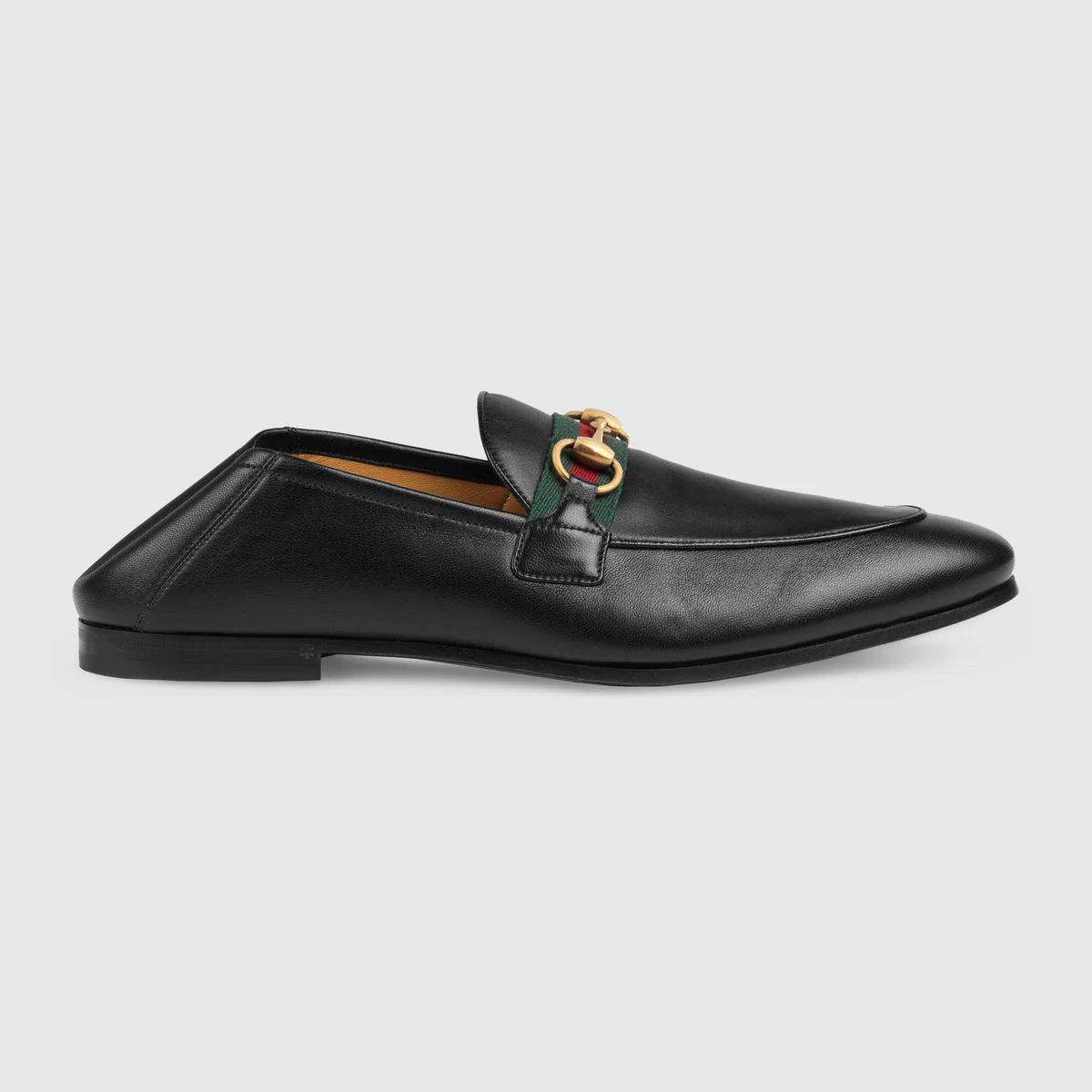 Men's leather Horsebit loafer with Web - 1