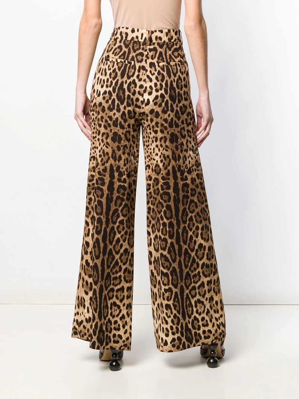 leopard print trousers - 4