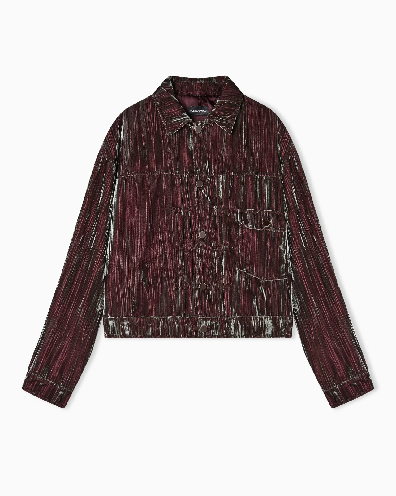 BLOUSON IN IRIDESCENT FROISSÉ VELVET - 1