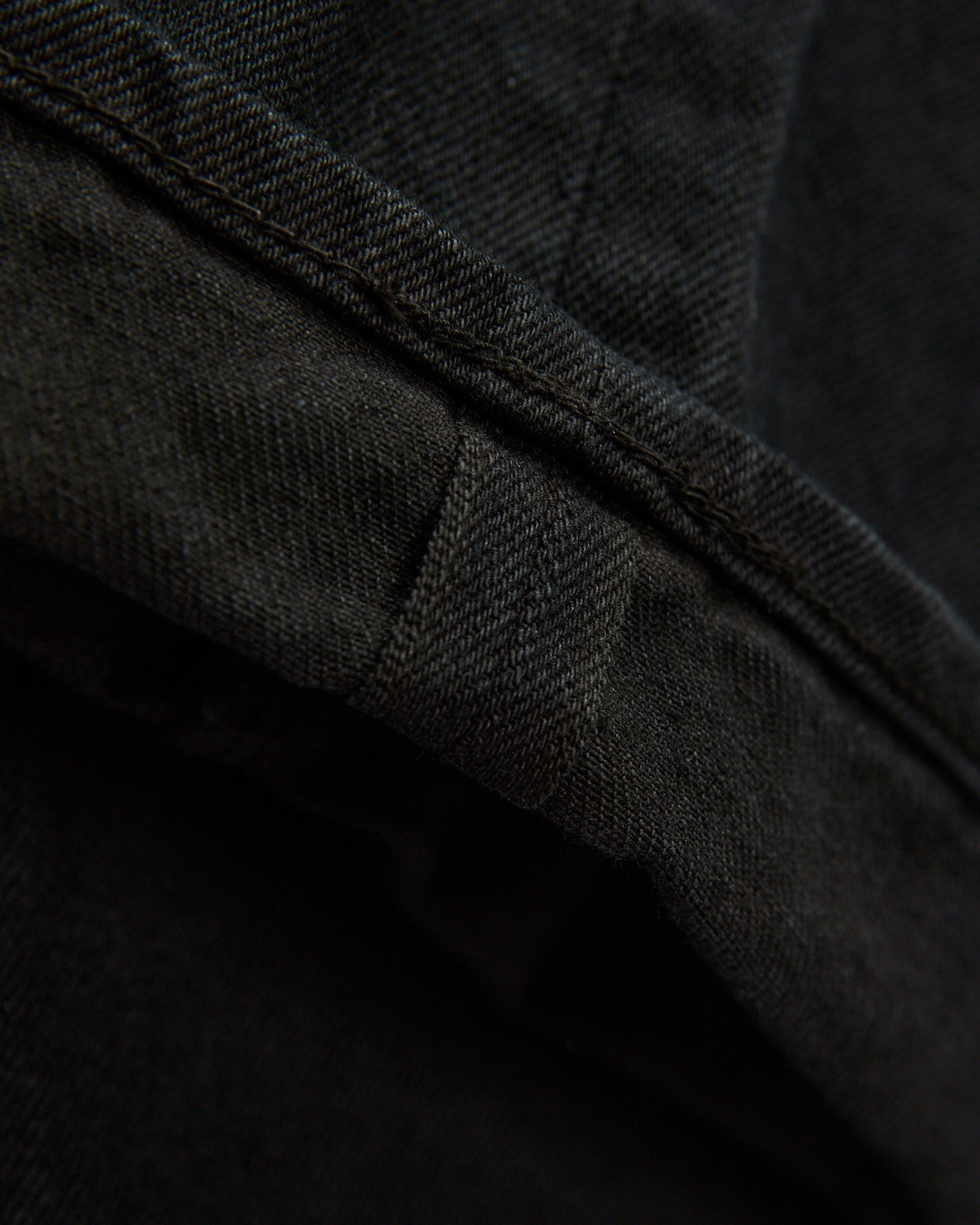 D1899S "Kyoto Montsuki" 13.5oz Kuro Overdye x Natural Indigo Selvedge Denim - Tapered Fit - 8