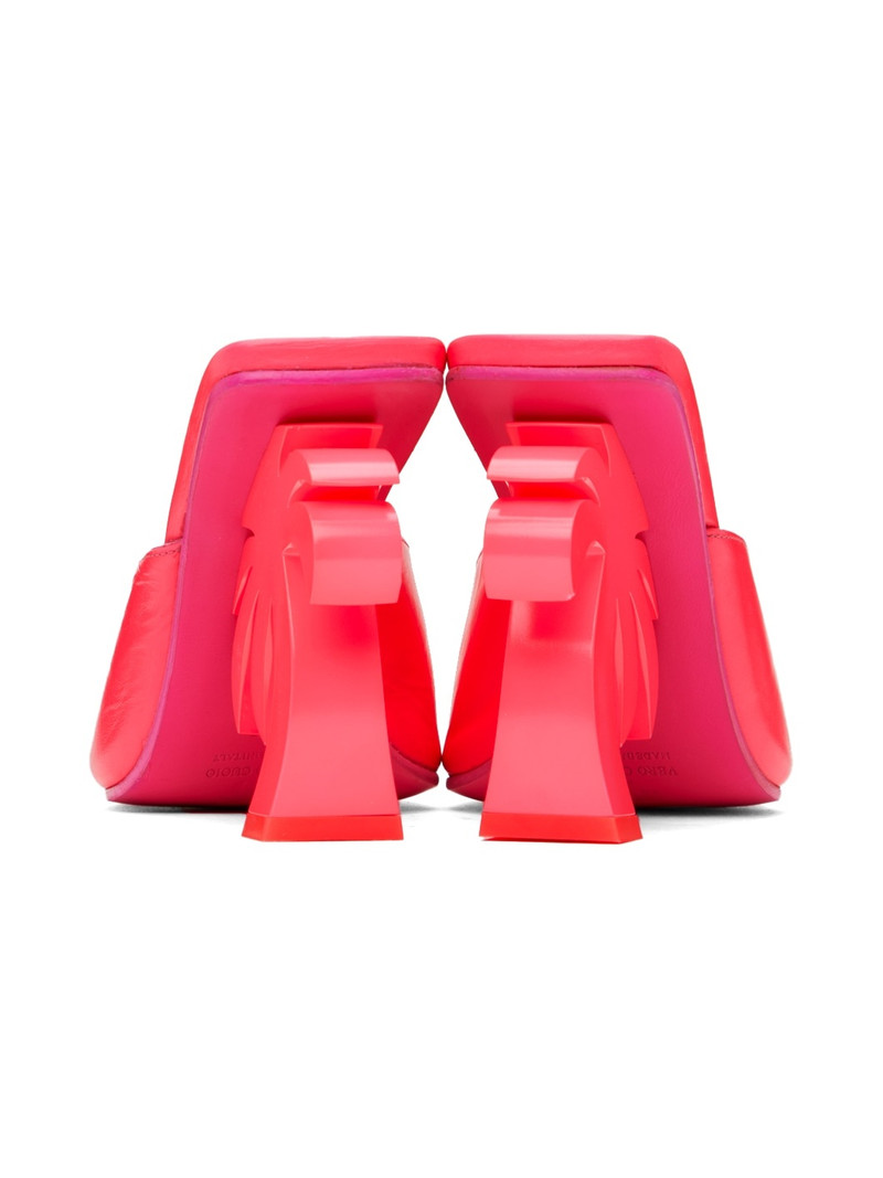 Pink Mule Palm Heels 2