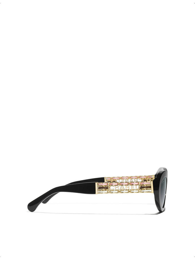 CHANEL CH5538Q Cat-Eye Acetate Sunglasses outlook