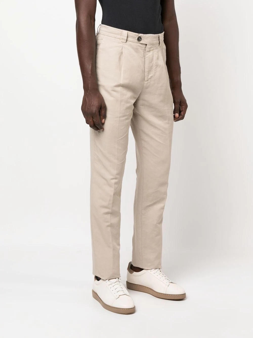 mid-rise straight-leg chinos - 3