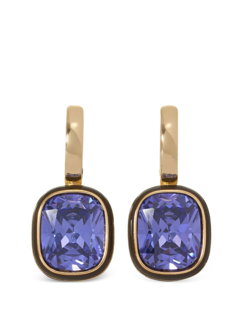 Cubic Cushion drop earrings 1