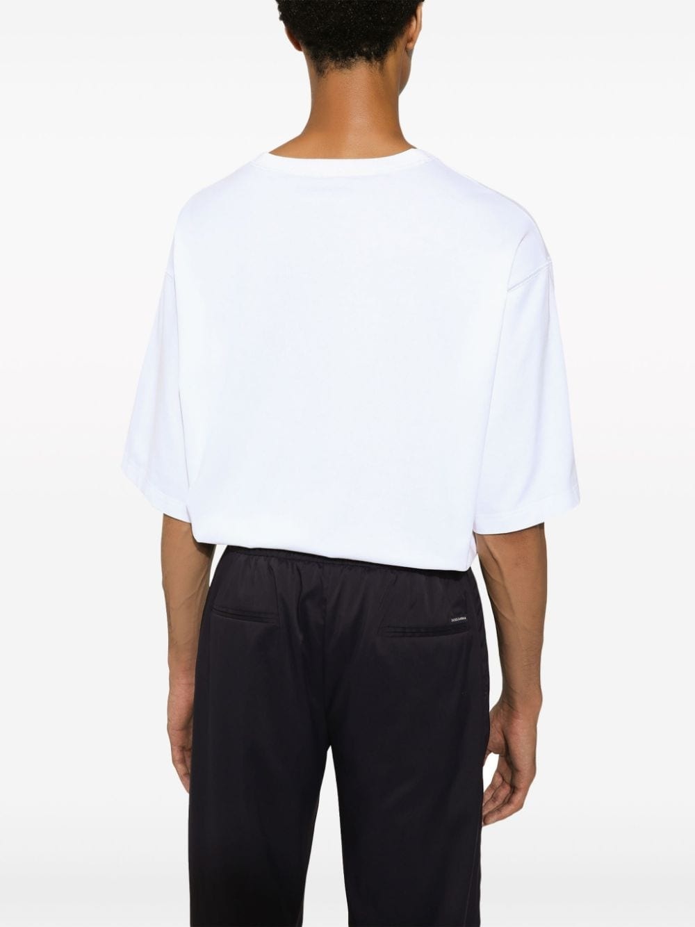 Marina-print cotton T-shirt - 4