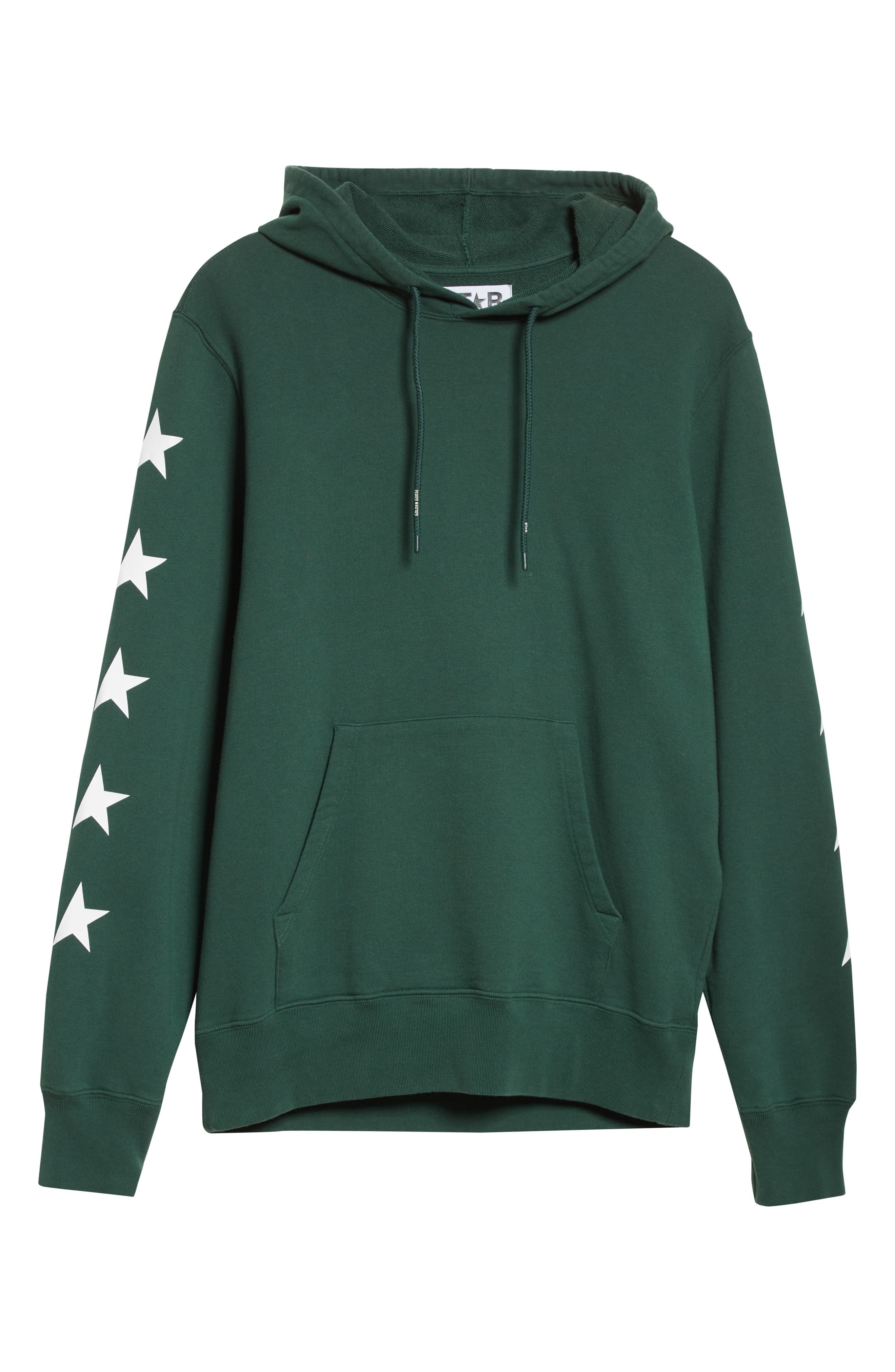 Golden Goose Men's Star Cotton Graphic Hoodie in Bright Green/White at Nordstrom - 5