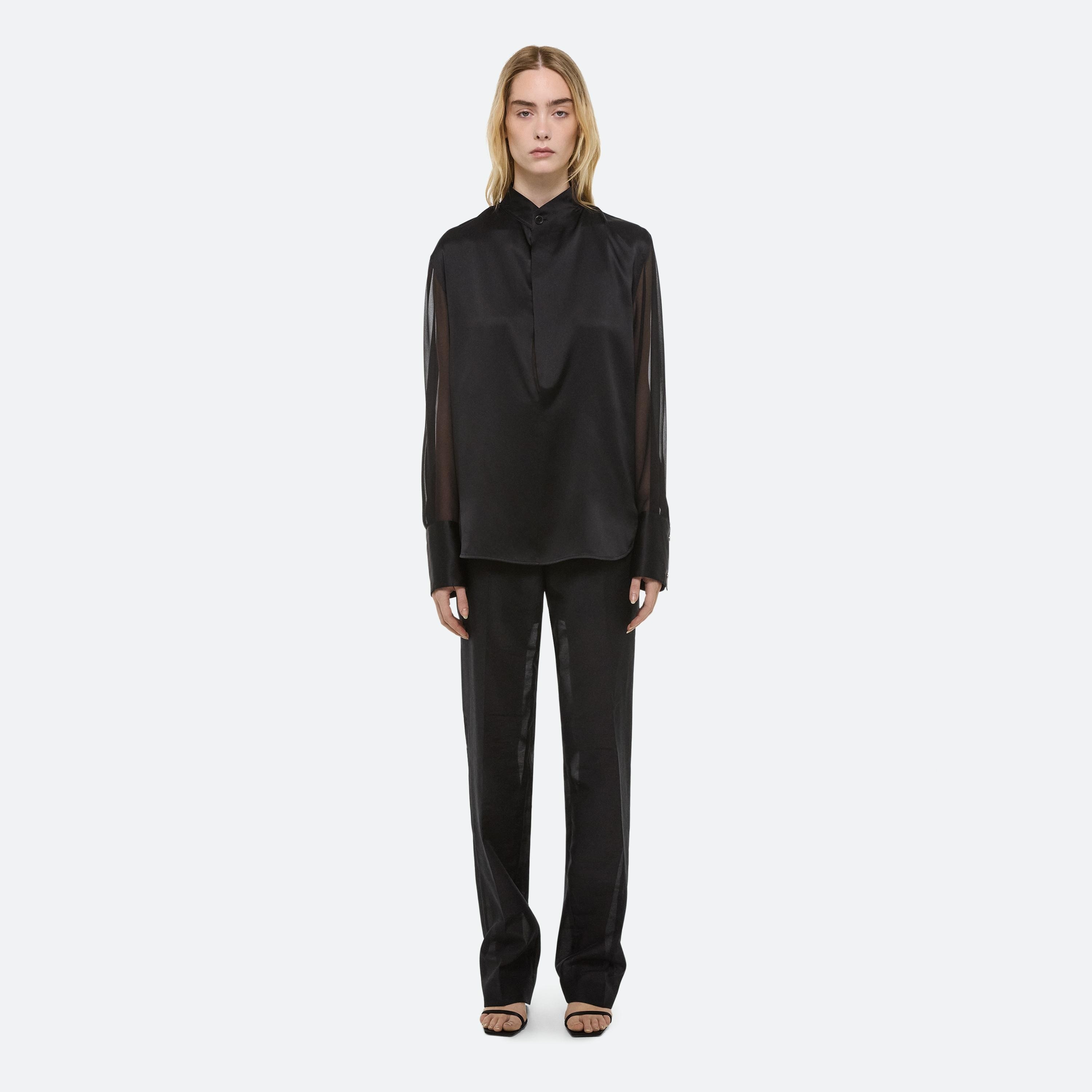 RELAXED COWL SHIRT - 3