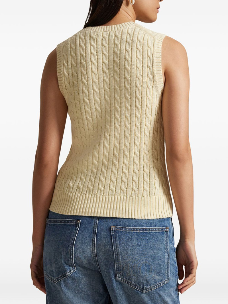 cable-knit sleeveless top 4