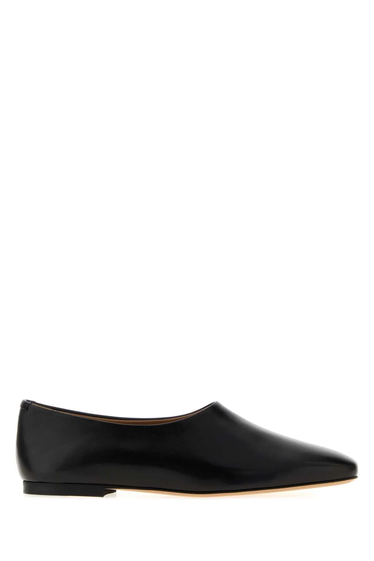 Jil Sander Women Black Leather Ballerinas - 1