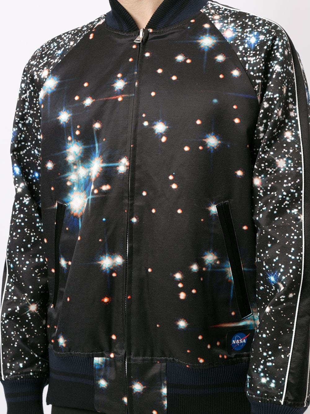 space-print bomber jacket - 5