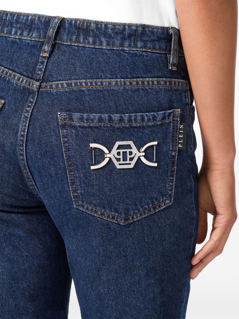 logo straight-leg jeans - 5