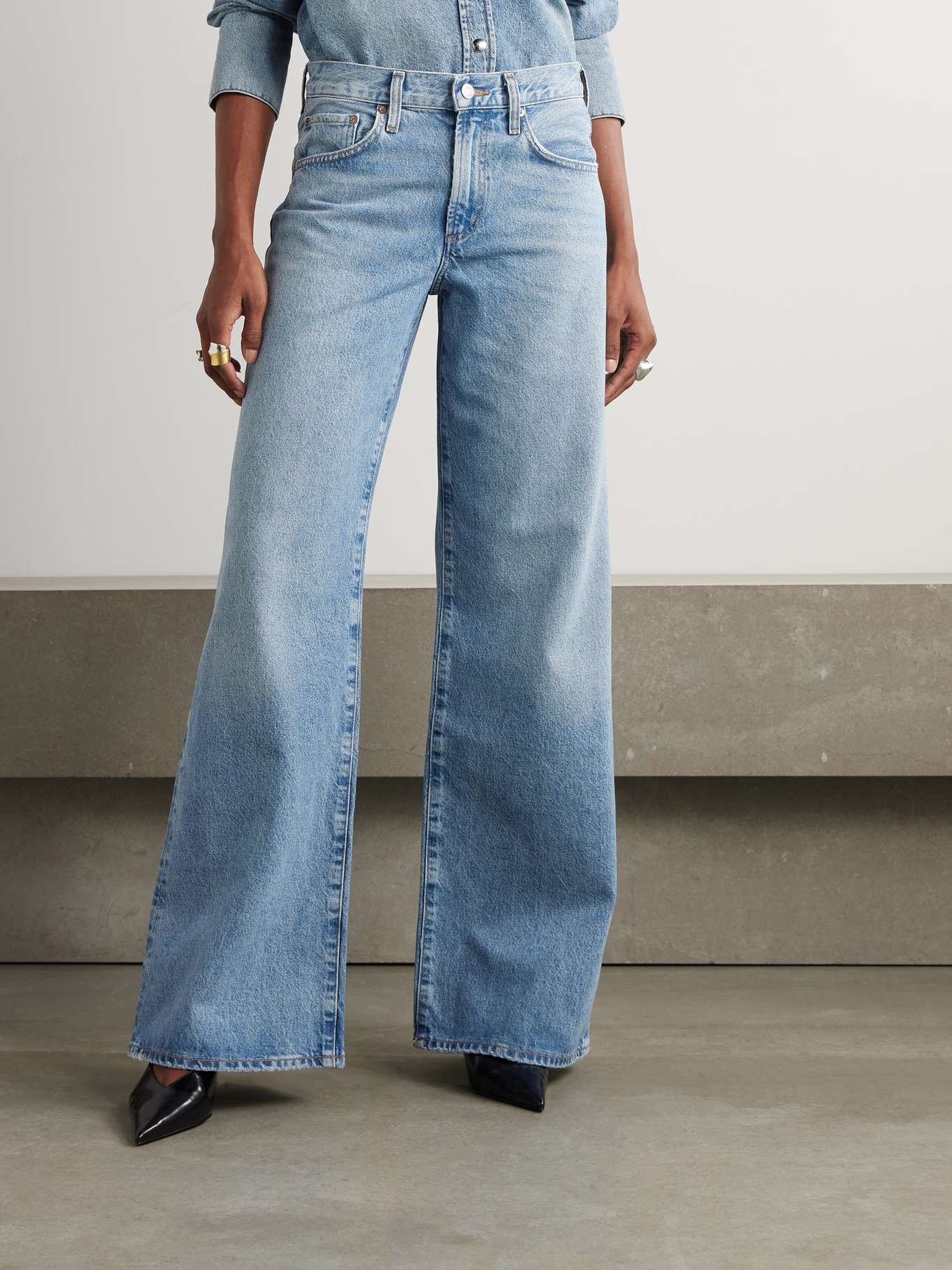 Clara Baggy wide-leg organic jeans Mid denim - 3