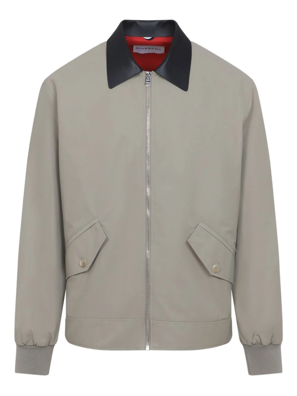 contrast-collar bomber jacket - 1