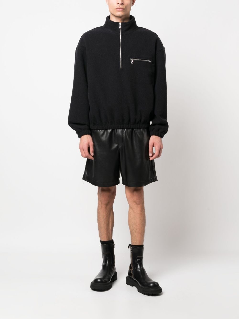 high-neck zip-up jacket - 2
