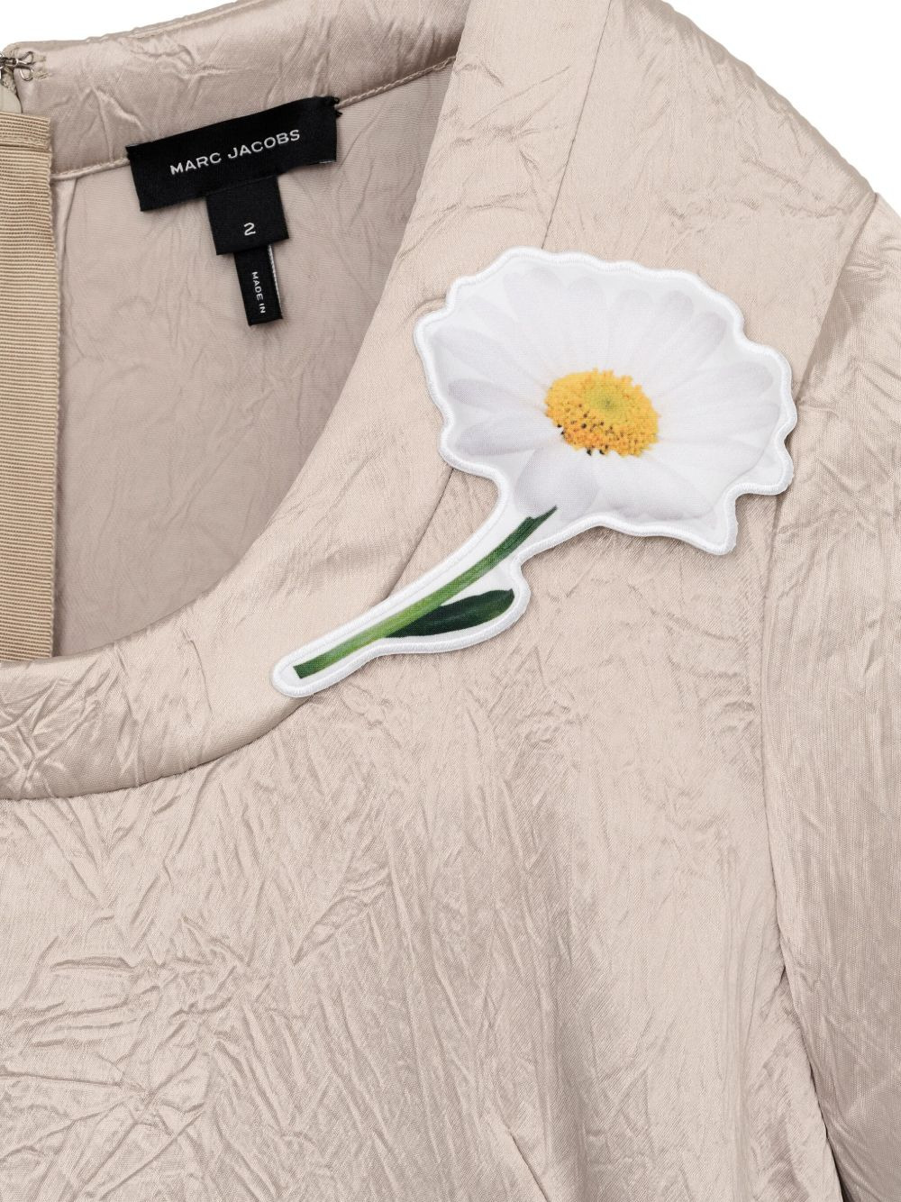 flower-embellished dress - 5