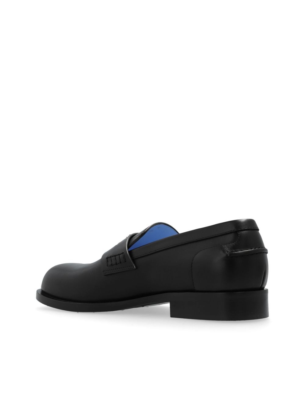 logo embossed loafers - 5