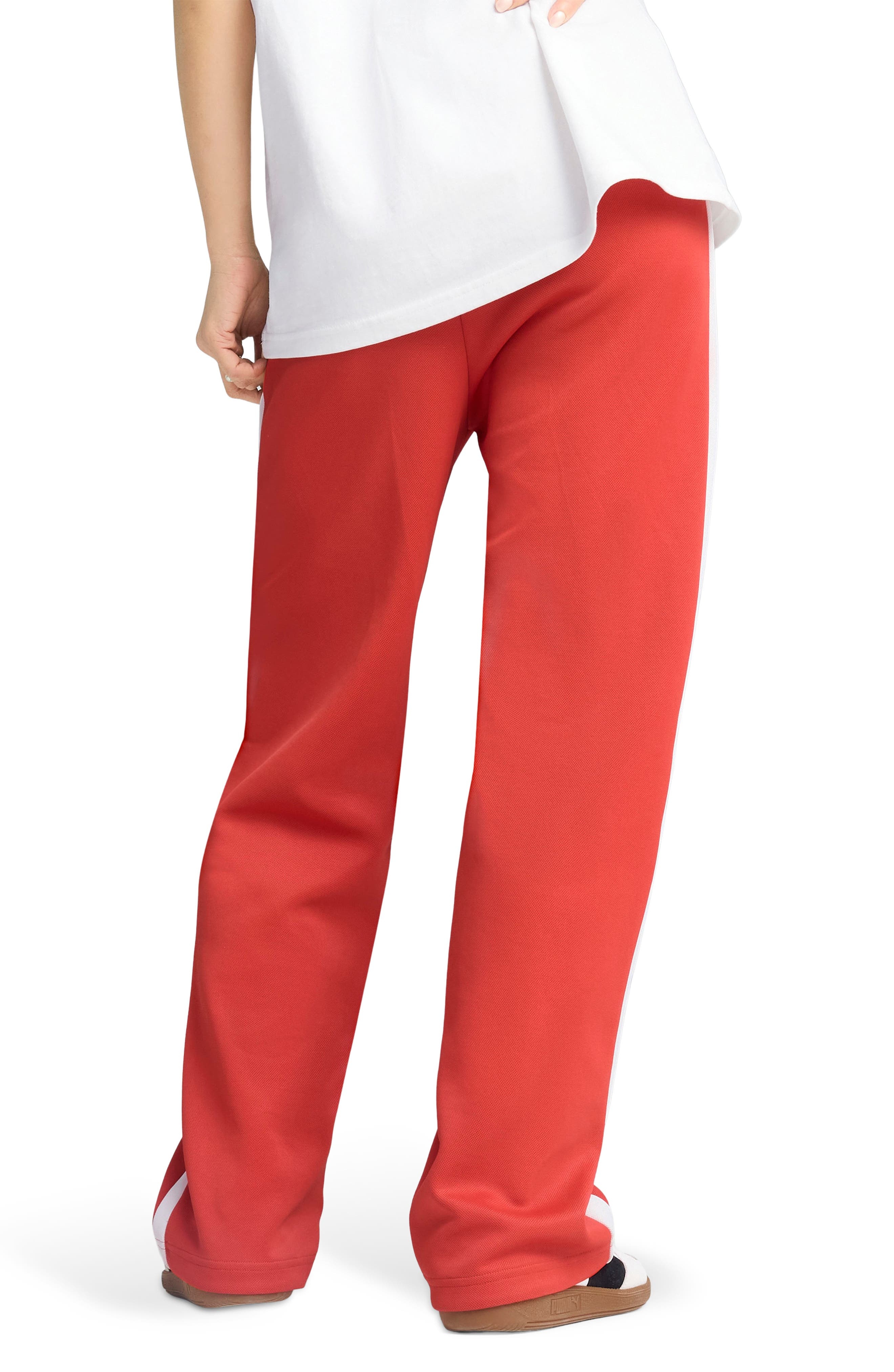 PUMA T7 Always On Straight Leg Track Pants in Red Fire at Nordstrom - 2