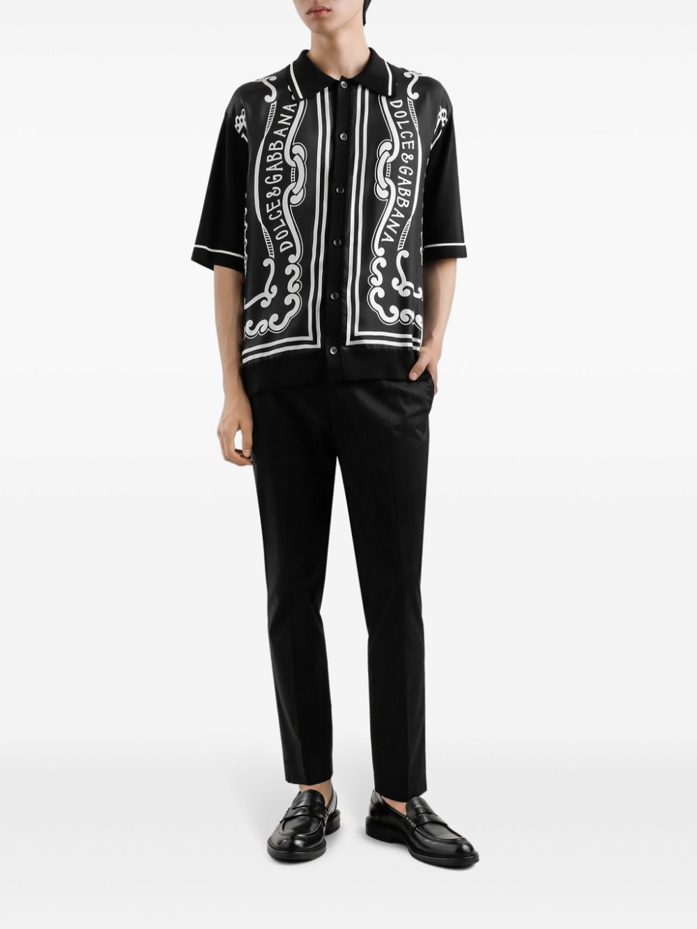bandanna-print shirt - 2