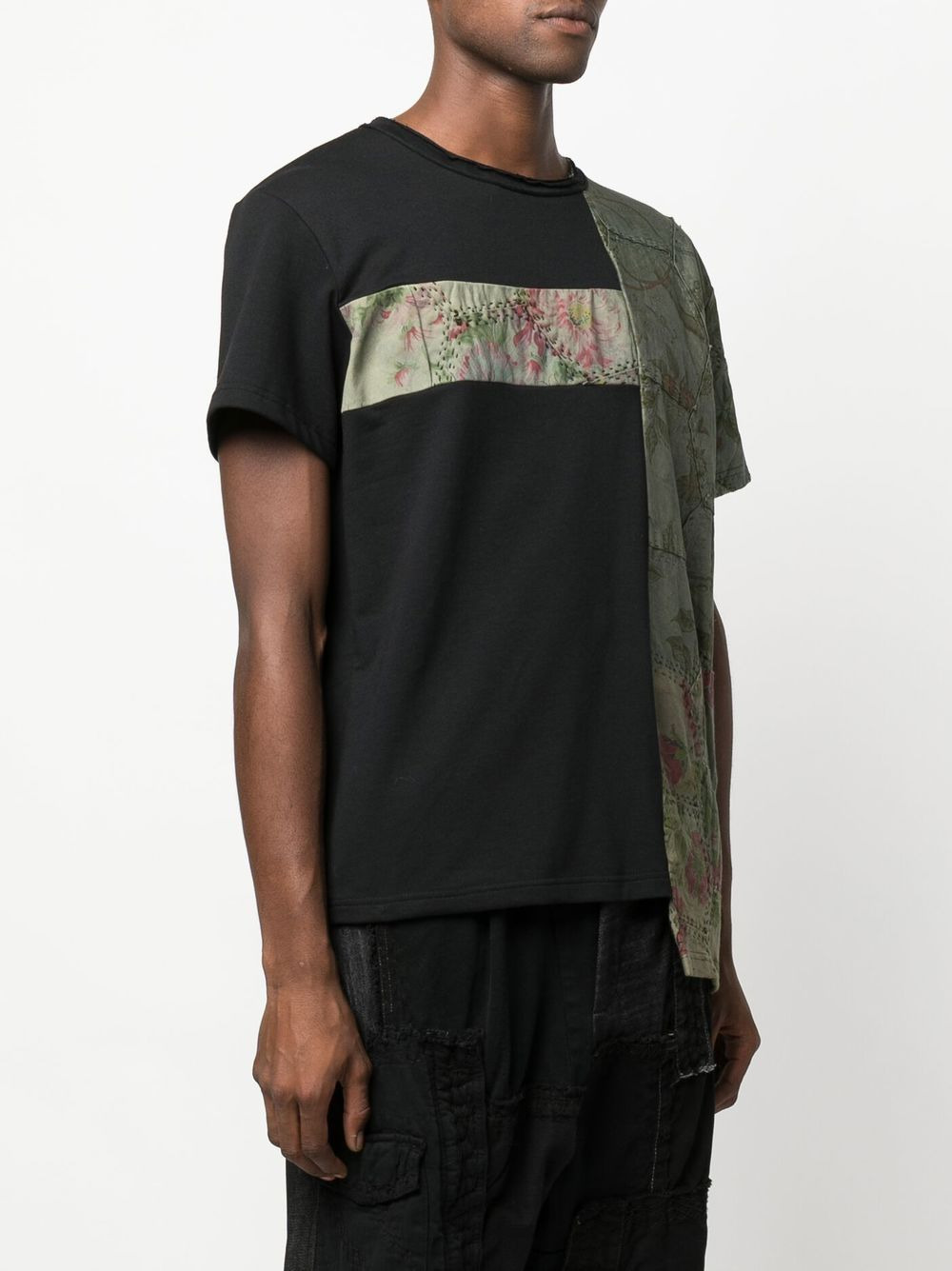 Patchy two-tone T-shirt - 3