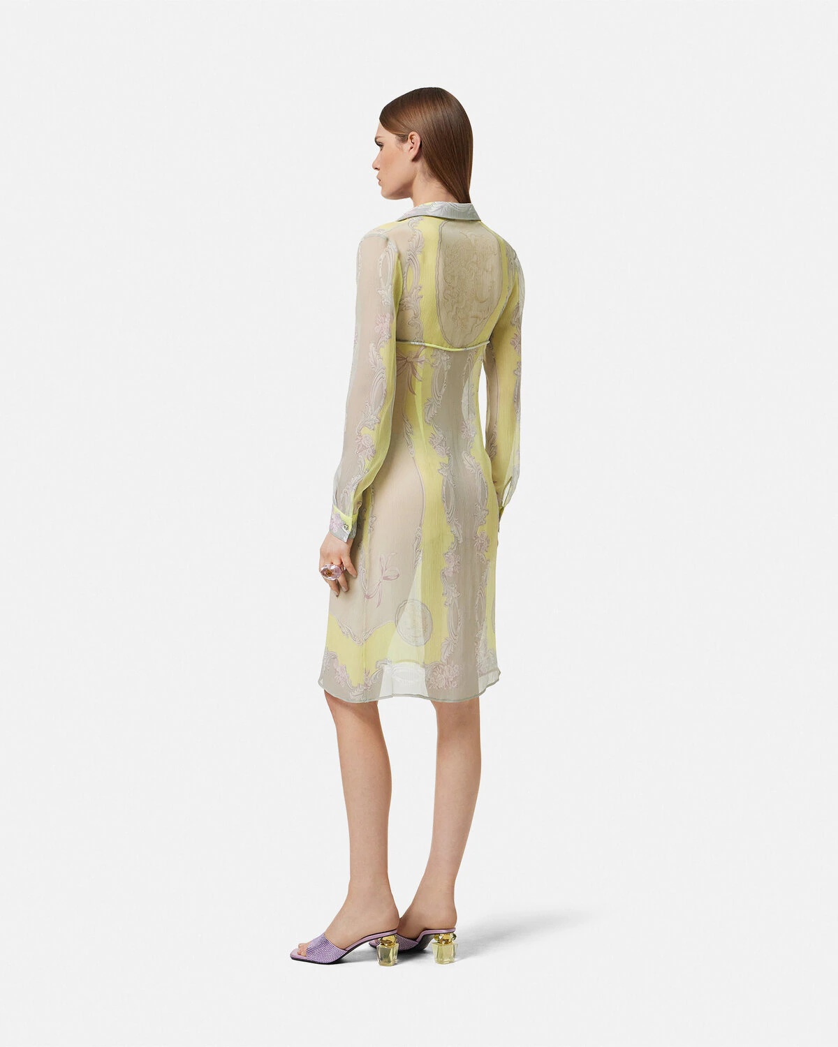 Cameo Silk Crêpe Midi Shirt Dress - 5