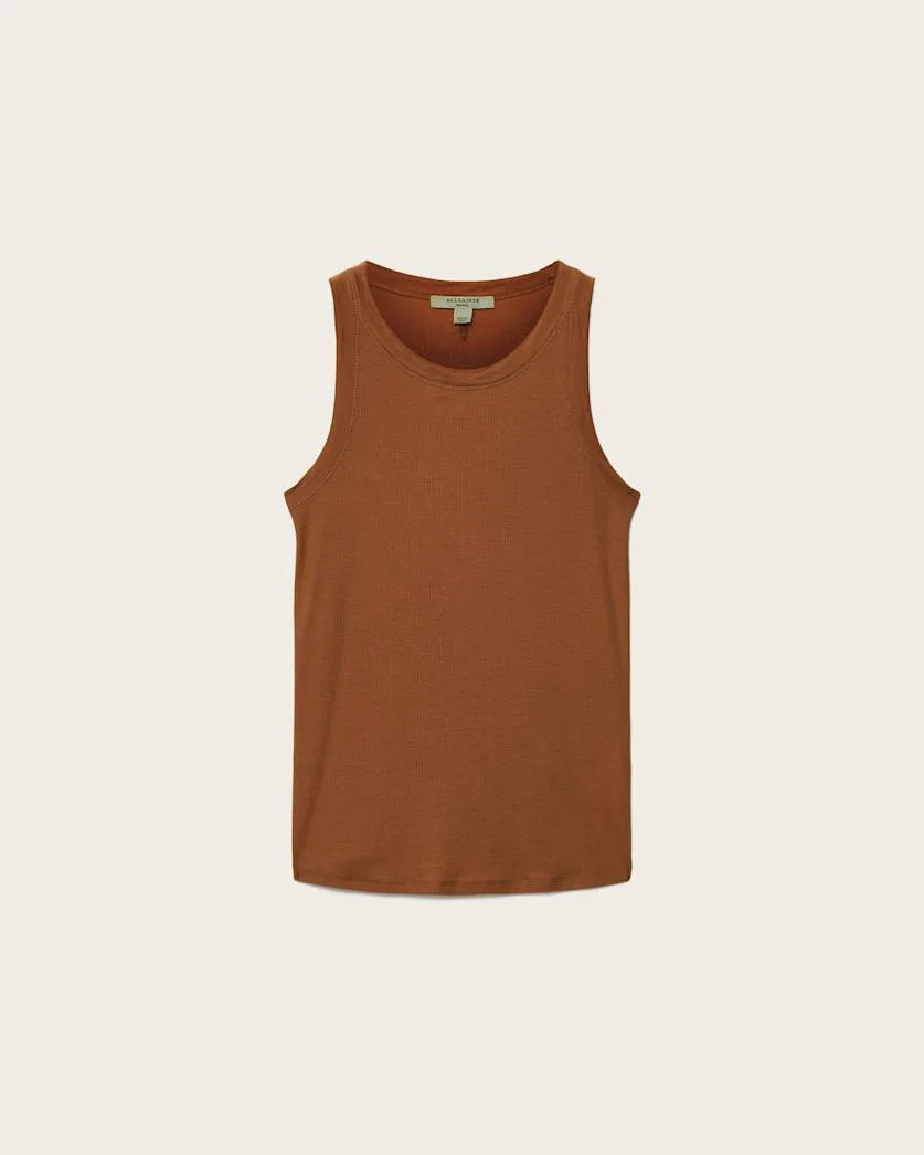 RINA CREW NECK SLEEVELESS TANK TOP - 1