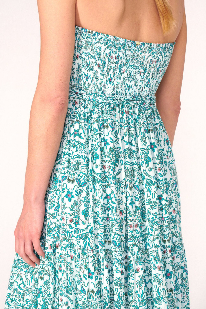 Long Dress Thelma - Green Tiare 5