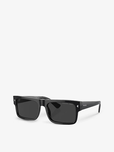 Prada PR A10S rectangle-frame acetate sunglasses outlook
